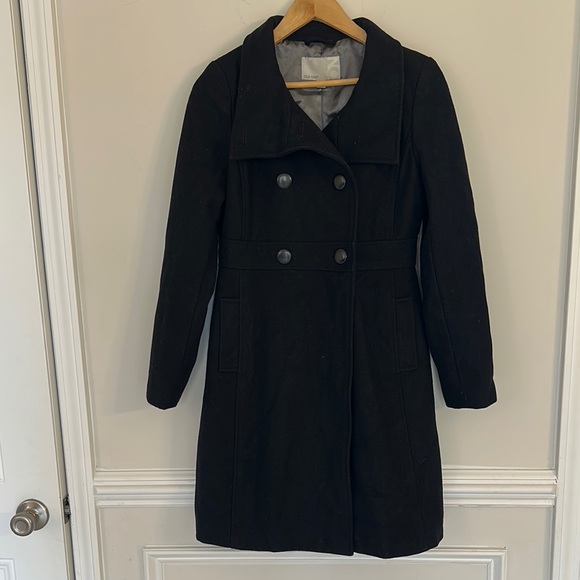 Old Navy Wool Blend Double-Breasted Pea Coat women’s size small - Picture 1 of 7